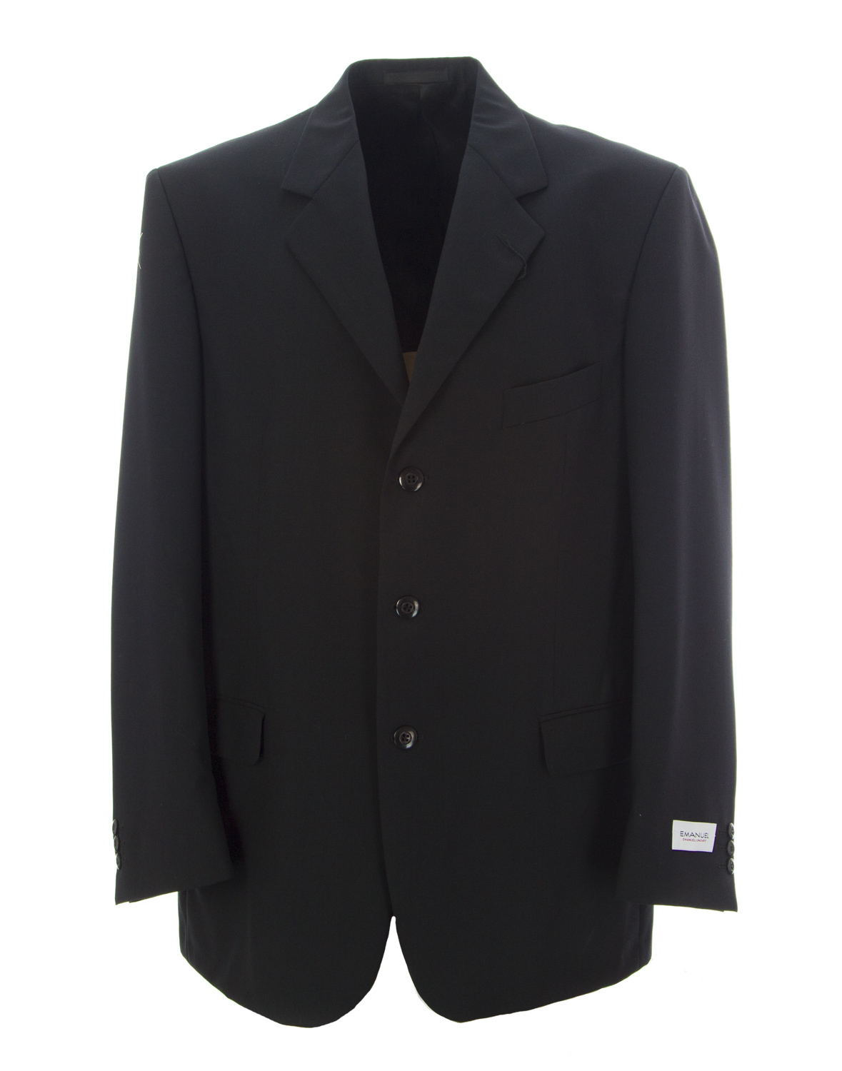 EMANUEL UNGARO BY COVARRA Men's Suit Blazer 42 L Black | eBay